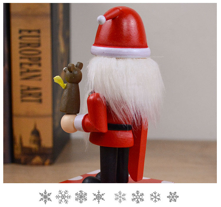 Wooden Snowman Santa Soldier Ornament 24 Days Christmas Countdown Advent Calendar Birthday New Year Desktop Decoration Xmas Gift
