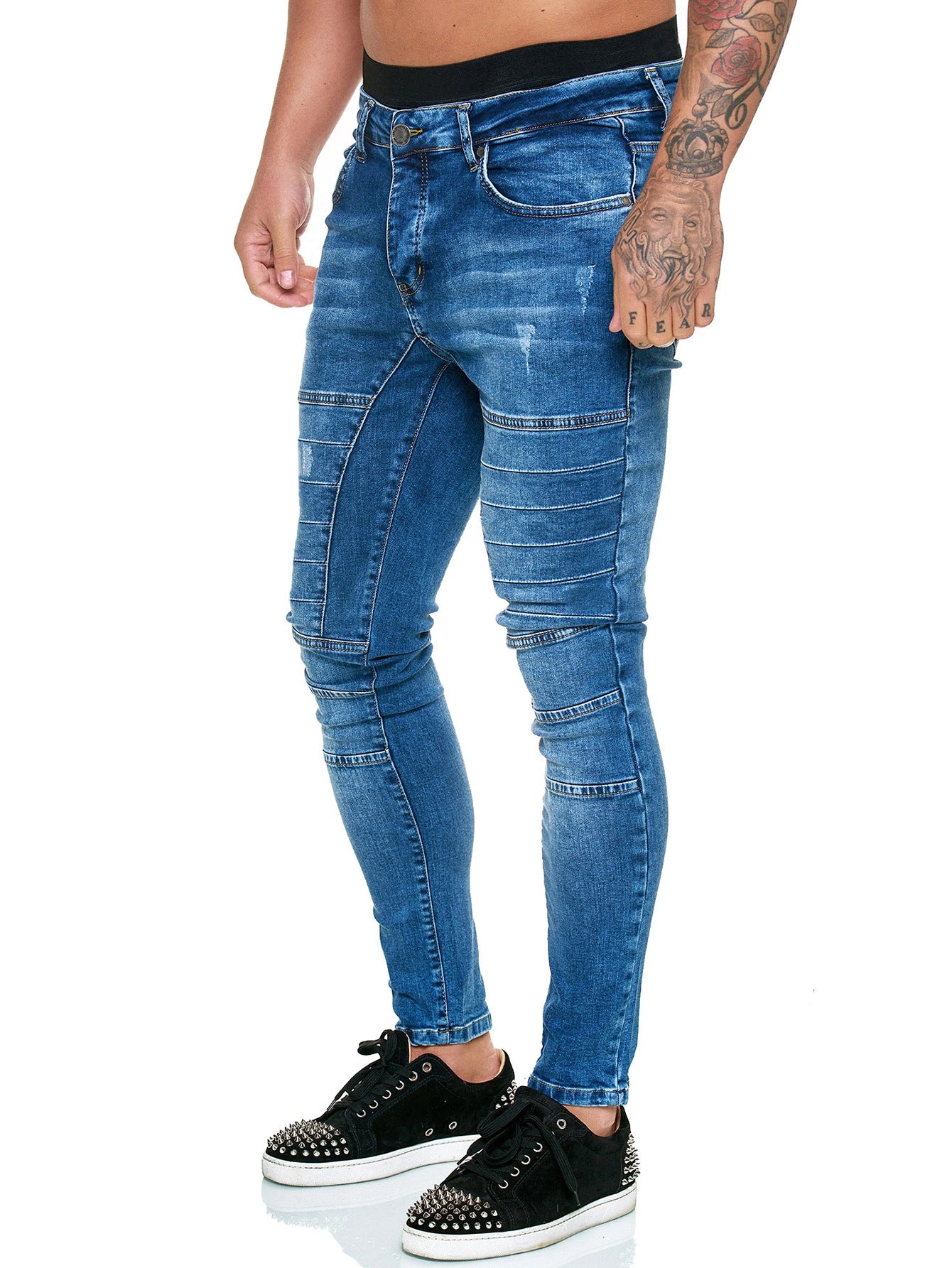 2025 2025 Popular trade new locomotive men's pants men's tight jeans factory direct sales jeans men