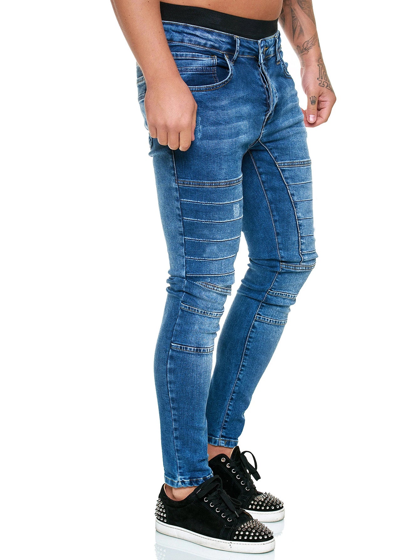 2025 2025 Popular trade new locomotive men's pants men's tight jeans factory direct sales jeans men
