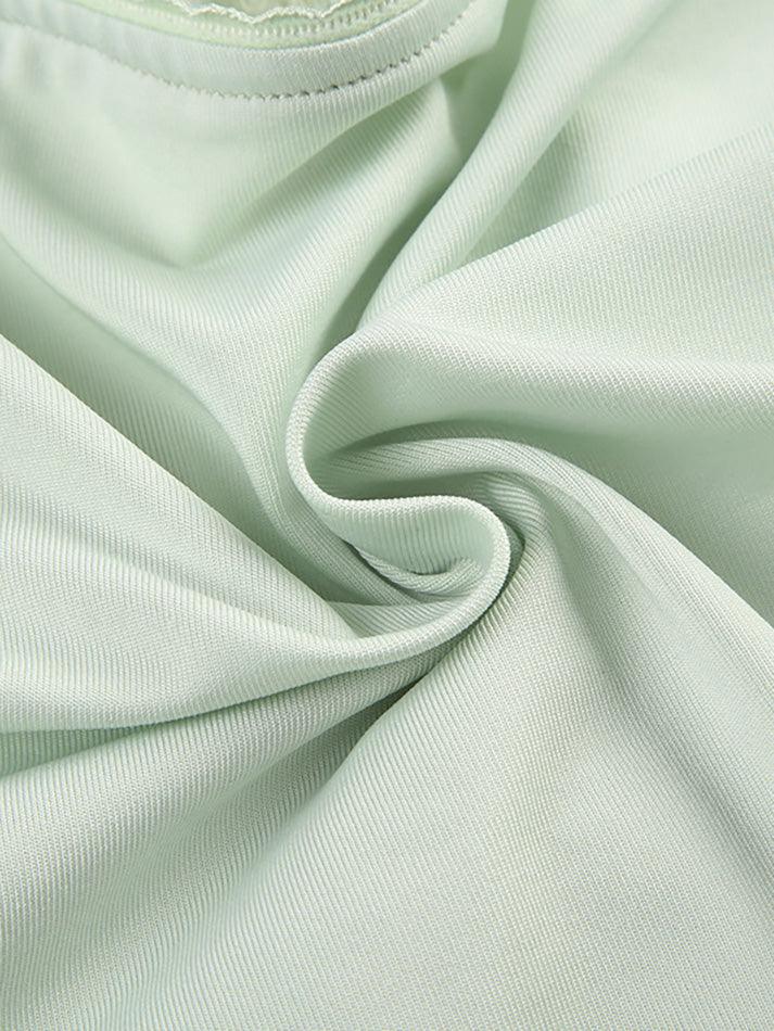 Lace Halter-neck Crop Top