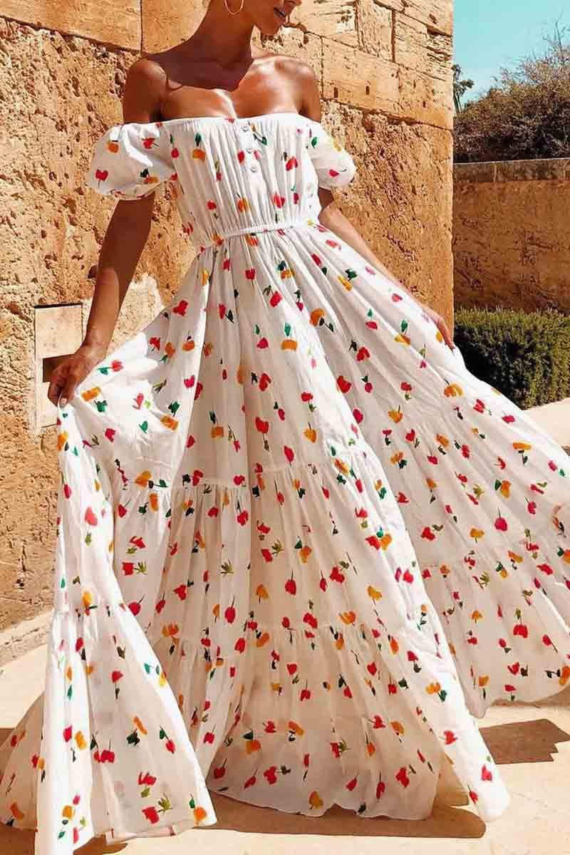 qgtao Sexy Off-Shoulder Tube Top Dress