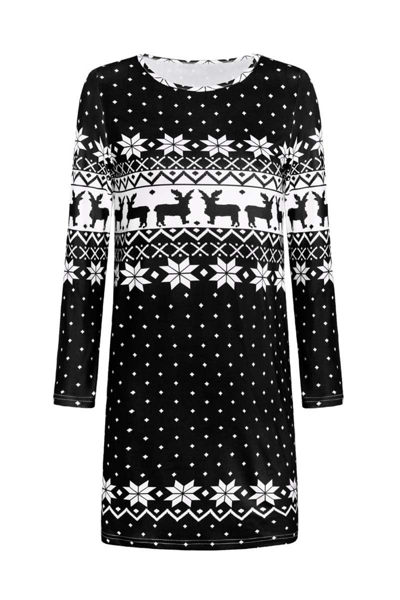 qgtaoChristmas Winter Dress