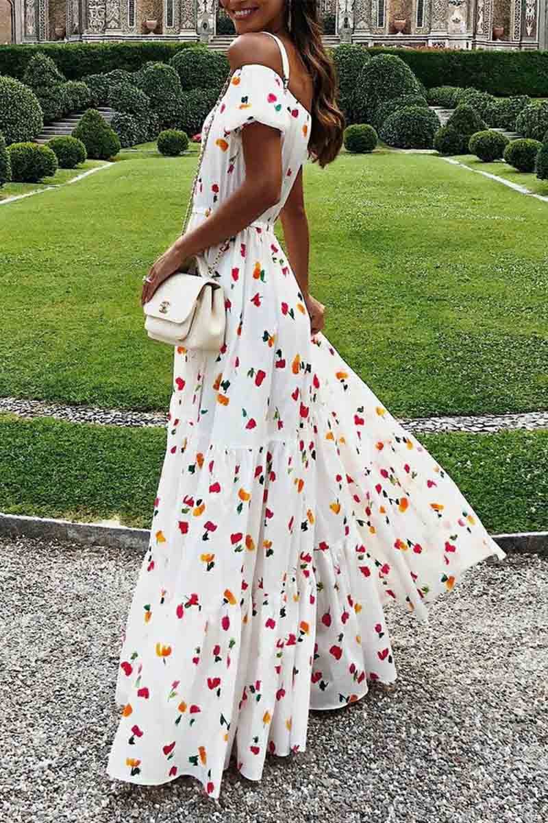 qgtao Sexy Off-Shoulder Tube Top Dress
