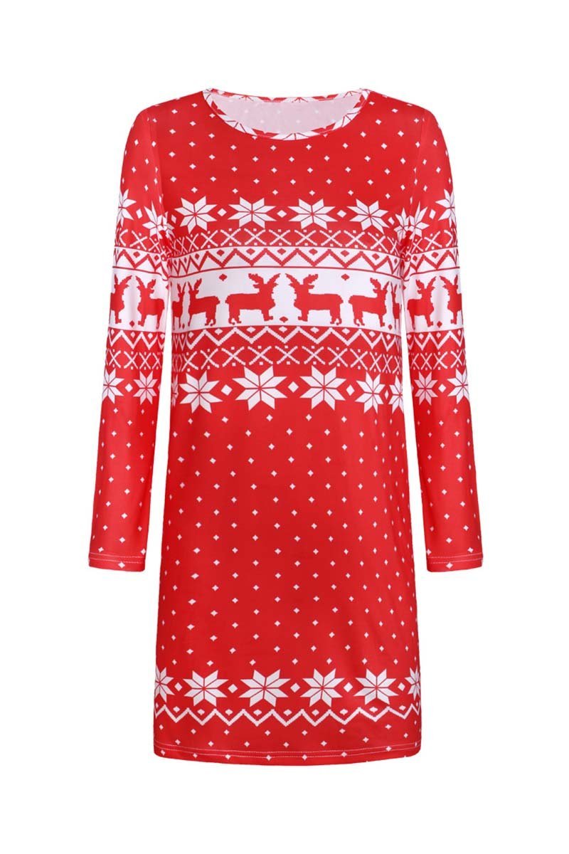 qgtaoChristmas Winter Dress