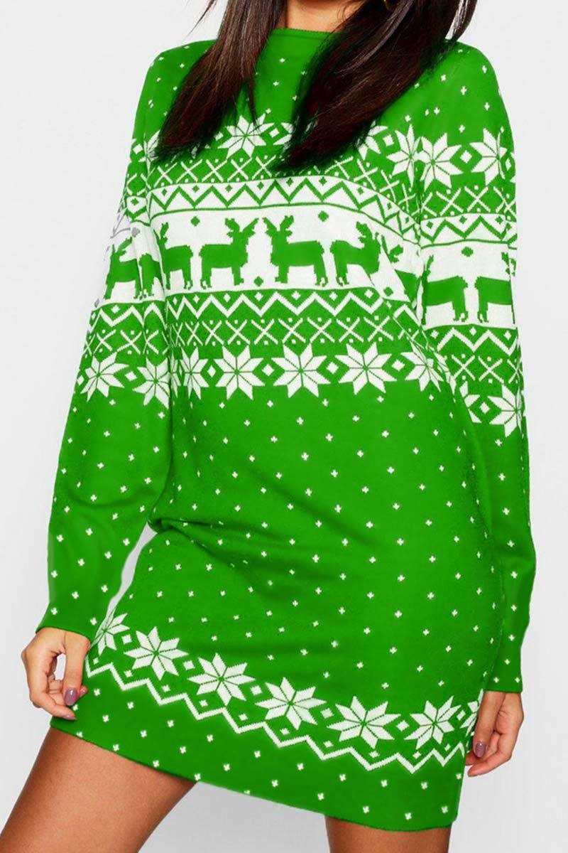 qgtaoChristmas Winter Dress