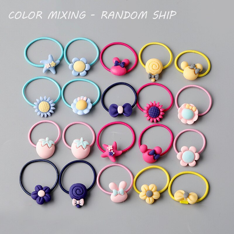 10/20 root children's Hair ring Headwear hair Korean version the cartoon headwear girl rubber band sweet cute Hair accessories