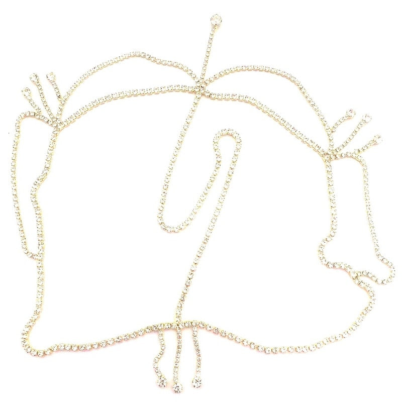 Crystal forehead dance eyebrow pendant headdress crystal forehead chain water drop hair ornament head chain Bohemian headdress