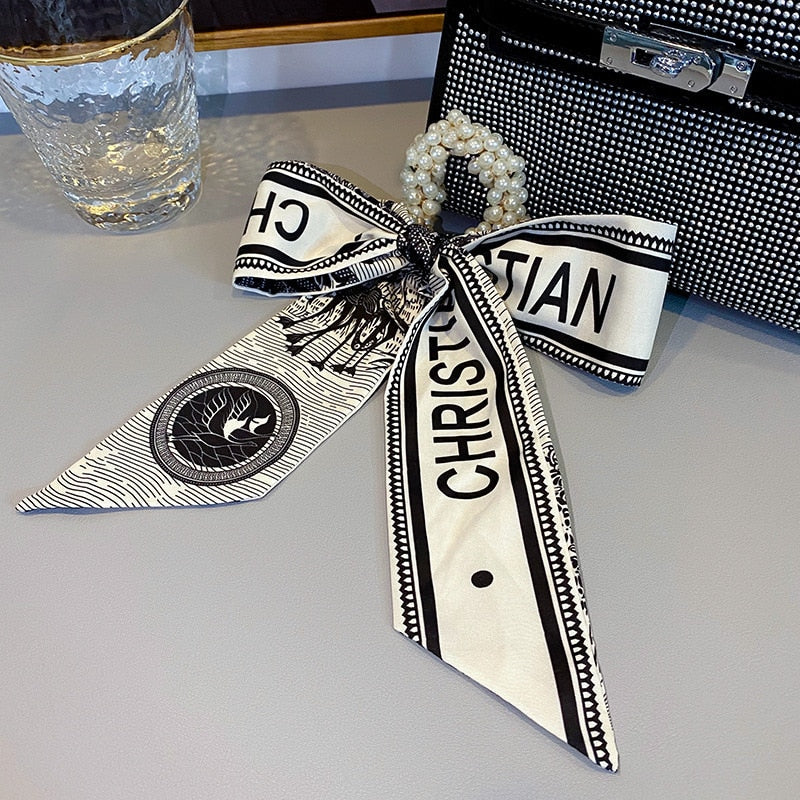 Retro Elegant Headband Fashion Women Simple Personality Bow Knot Winding Hair Rope Band Design Korean Girls Hair Accessories