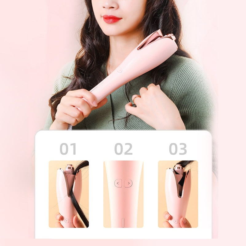 Hair curler  latest anti perm curler, automatic rotation curler, curling irons ceramic heating curler, hair styling tool.