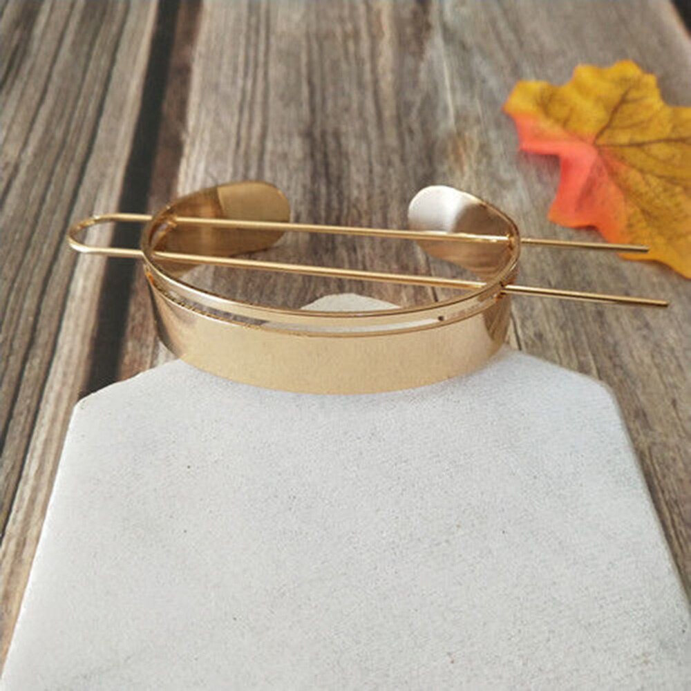 Alloy Round Hairpins Bun Cuff Vintage Leaf Hair Stick Set Bun Holder Women Hair Accessories Retro Hair Pins
