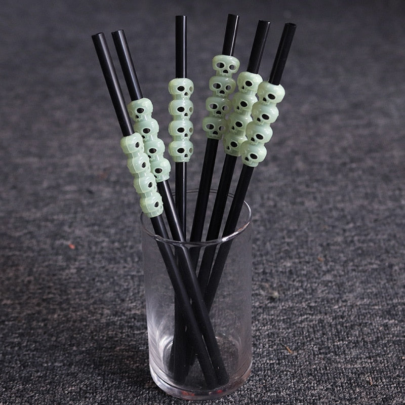 Halloween Pumpkin Straw Ghost Straws Halloween Decoration Straws Halloween Party Supplies Halloween Decorations for Home party