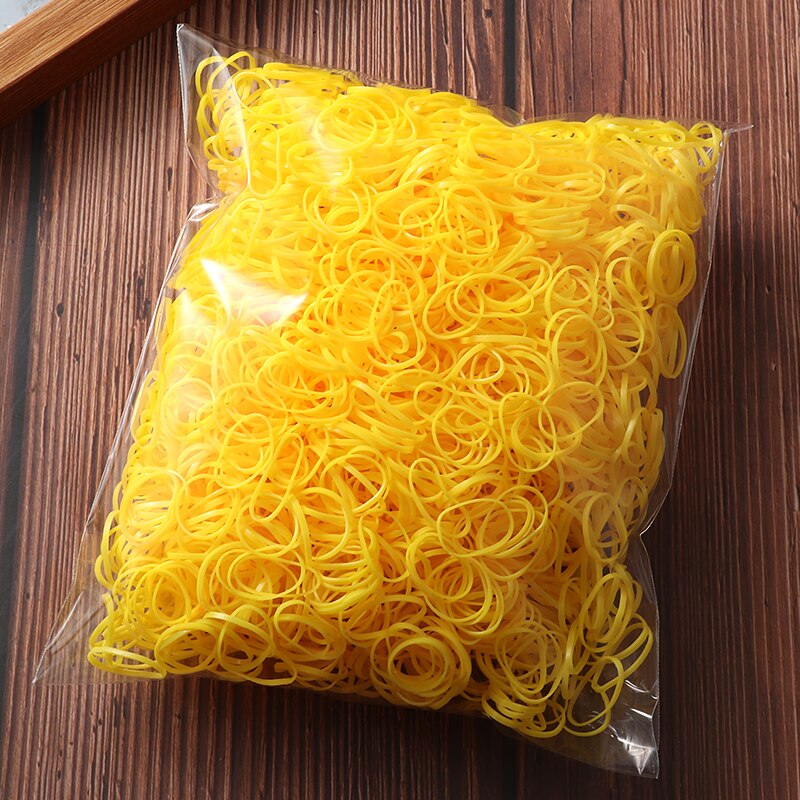 2000pcs Girls Hair Accessories Nylon Rubber Band Elastic Hair Bands Headband Children Ponytail Gum Holder Bands Kids Ornaments