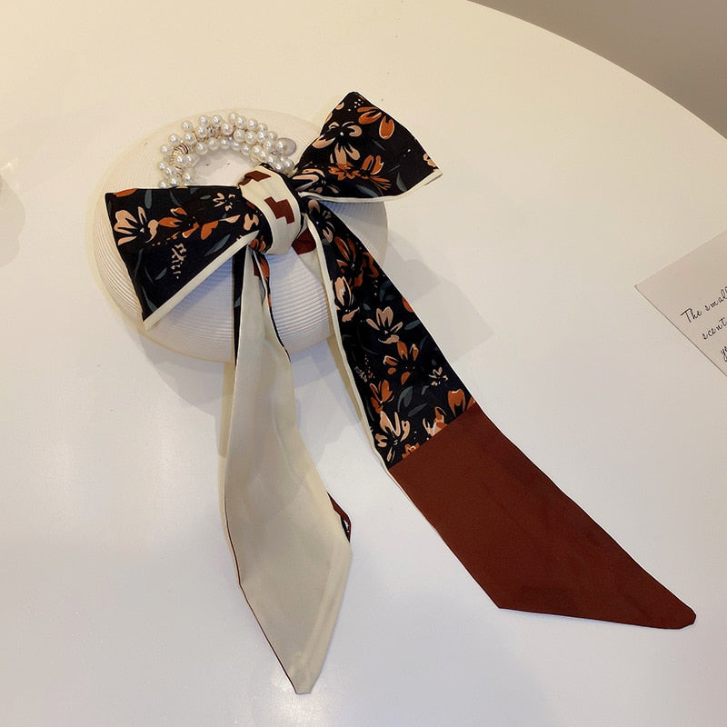 Retro Elegant Headband Fashion Women Simple Personality Bow Knot Winding Hair Rope Band Design Korean Girls Hair Accessories