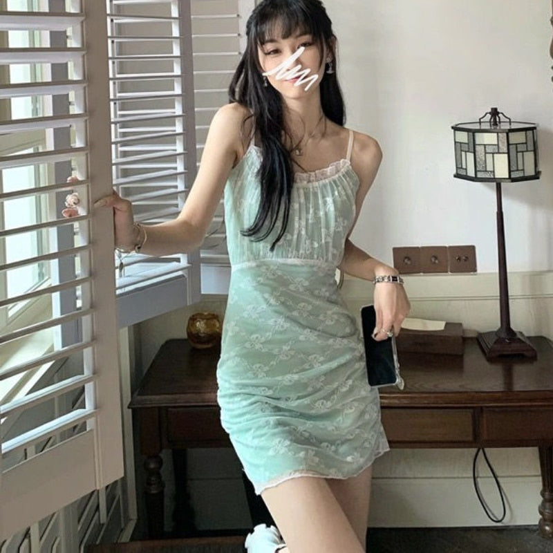 Lace Floral Sleeveless Summer Dress