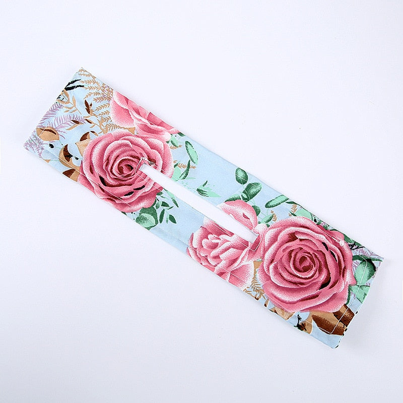 AMORCOME1PC Deft Bun Hair Band Women Hair Styling Colorful Plant Pattern Hair Bun Maker Ponytail Holder Hair Accessories 2021