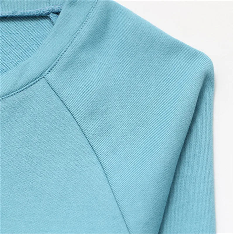 qgtao Plus Size T-Shirt For Women XL-4XL Long Sleeve Round Neck With Split On BothSides Solid Color Large Size Simplicity Tops Autumn