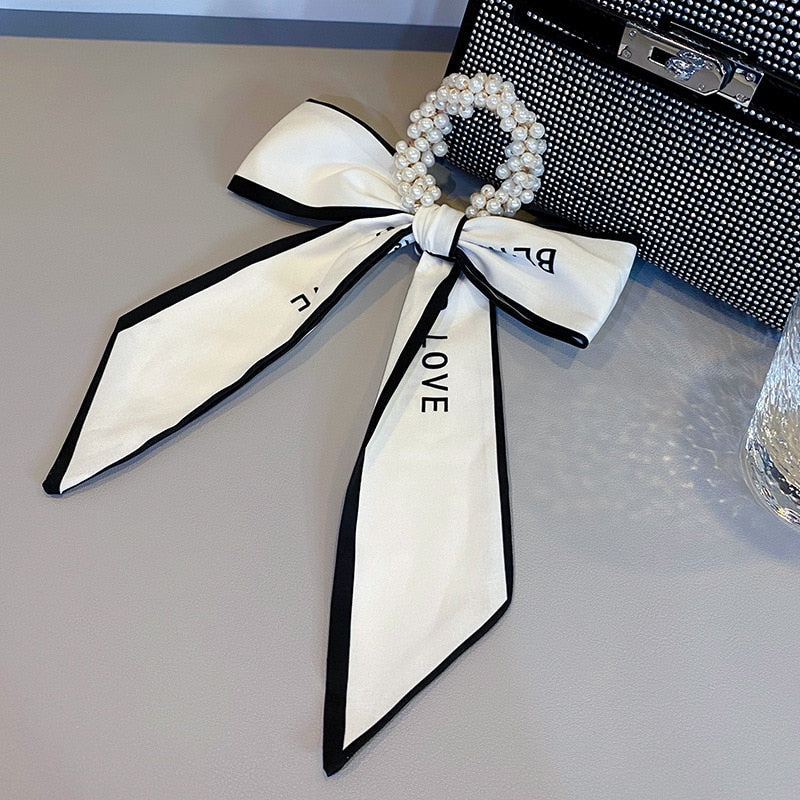 Retro Elegant Headband Fashion Women Simple Personality Bow Knot Winding Hair Rope Band Design Korean Girls Hair Accessories