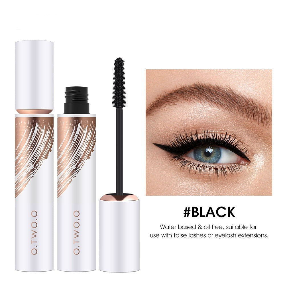 Black Mascara Lengthens Eyelashes Waterproof Long-lasting 4D Silk Fiber Mascara Lash Extension Cosmetics Makeup