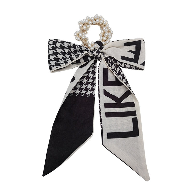 Retro Elegant Headband Fashion Women Simple Personality Bow Knot Winding Hair Rope Band Design Korean Girls Hair Accessories