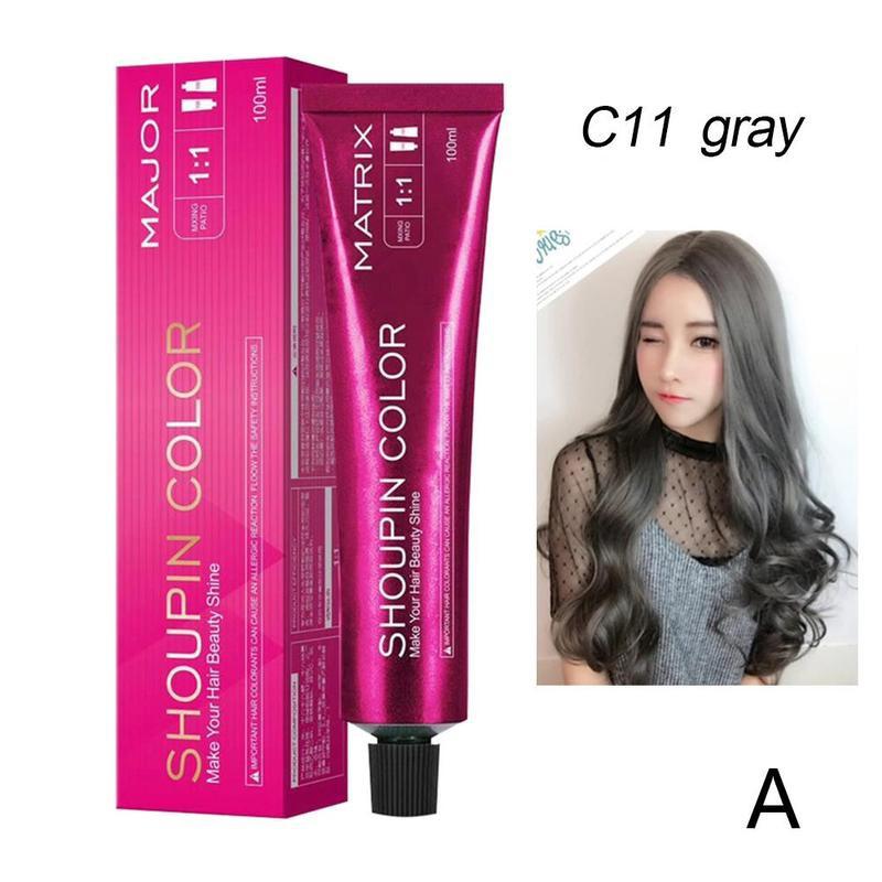 100ml Dye Hair Cream Mild Safe Hair Coloring Shampoo Styling Tool For All Hairs Lasting about 3 month