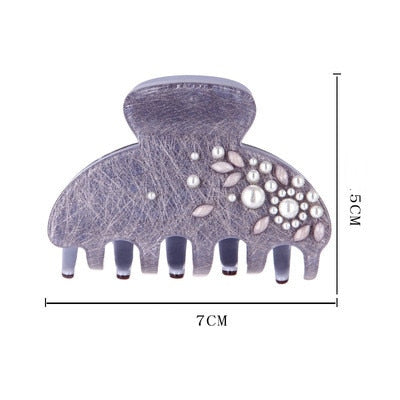 Acetate Camellia Hair Claw Clip Clamp For Women Girl Flower Handmade French Fashion Head Accessories Mujer Wholesale