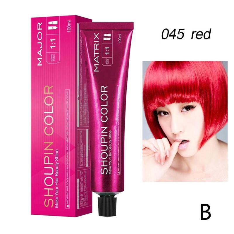 100ml Dye Hair Cream Mild Safe Hair Coloring Shampoo Styling Tool For All Hairs Lasting about 3 month