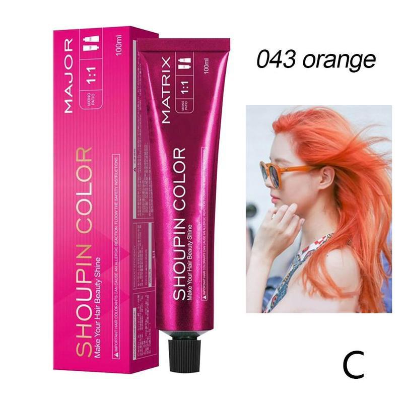 100ml Dye Hair Cream Mild Safe Hair Coloring Shampoo Styling Tool For All Hairs Lasting about 3 month