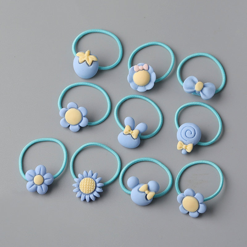 10/20 root children's Hair ring Headwear hair Korean version the cartoon headwear girl rubber band sweet cute Hair accessories