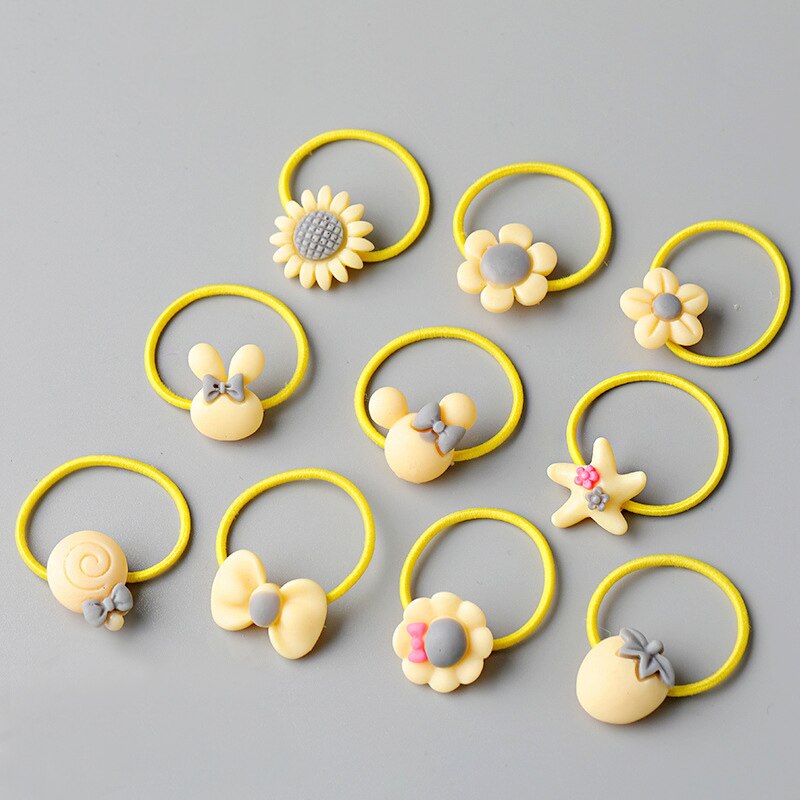 10/20 root children's Hair ring Headwear hair Korean version the cartoon headwear girl rubber band sweet cute Hair accessories