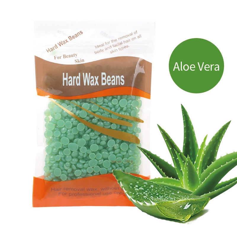 100g/Pack Wax beans Depilatory Hot Film Wax Pellet Removing Bikini Face Hair Legs Arm Hair Removal Bean Unisex