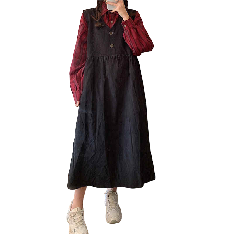 Light Academia Sleeveless Dress