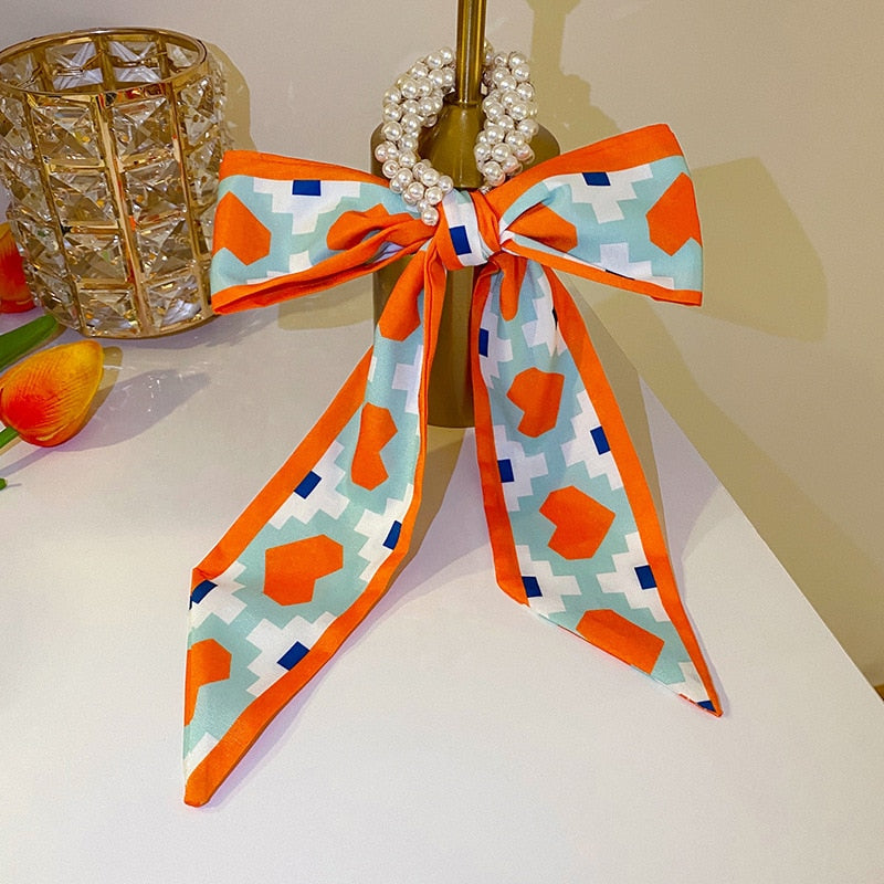 Retro Elegant Headband Fashion Women Simple Personality Bow Knot Winding Hair Rope Band Design Korean Girls Hair Accessories