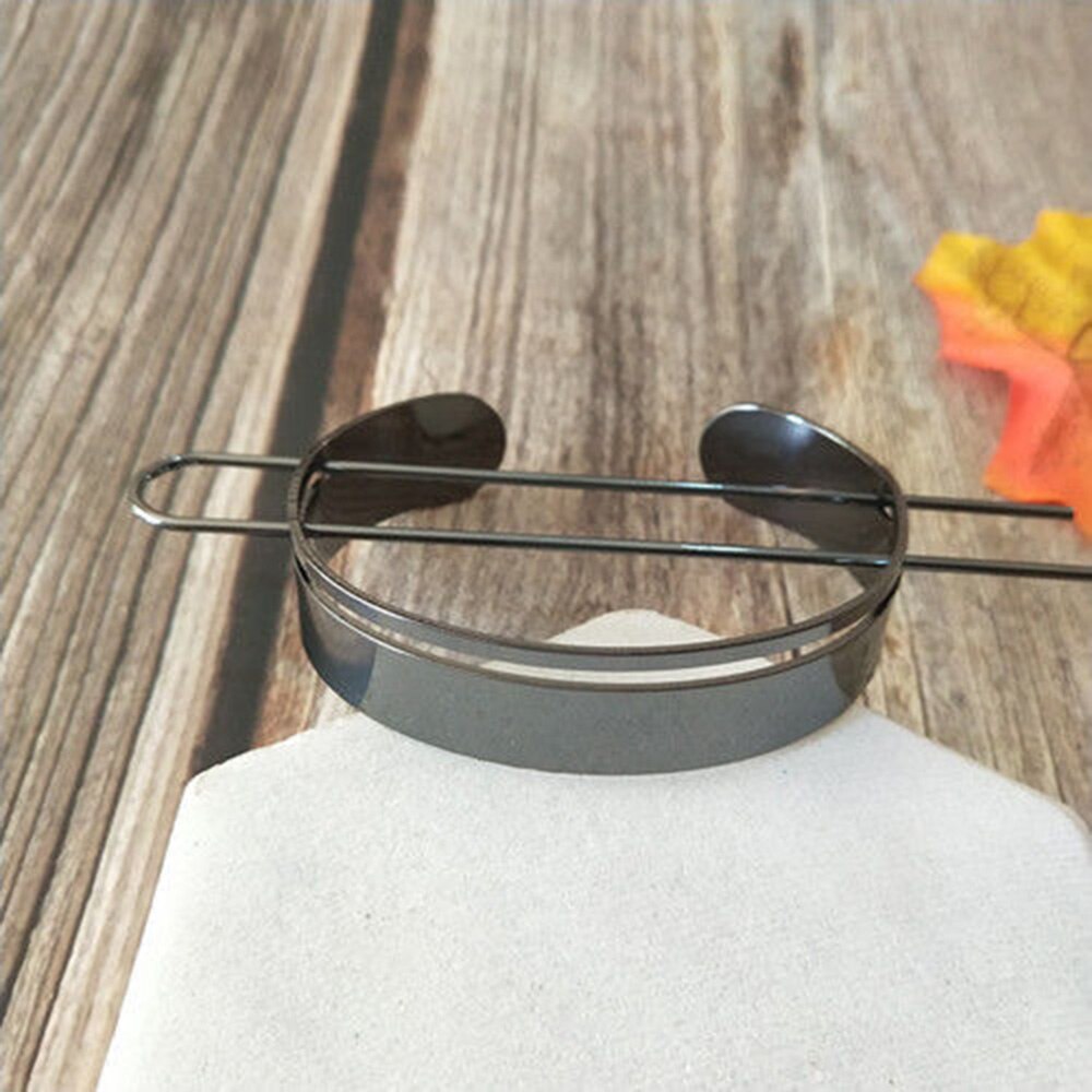 Alloy Round Hairpins Bun Cuff Vintage Leaf Hair Stick Set Bun Holder Women Hair Accessories Retro Hair Pins