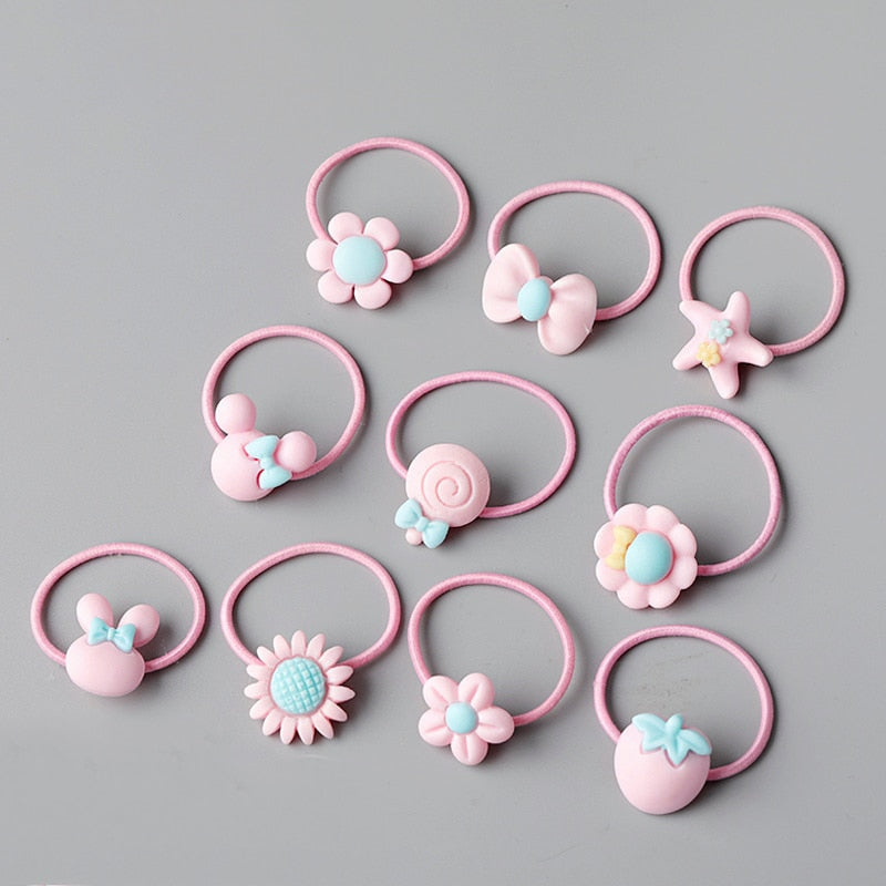10/20 root children's Hair ring Headwear hair Korean version the cartoon headwear girl rubber band sweet cute Hair accessories