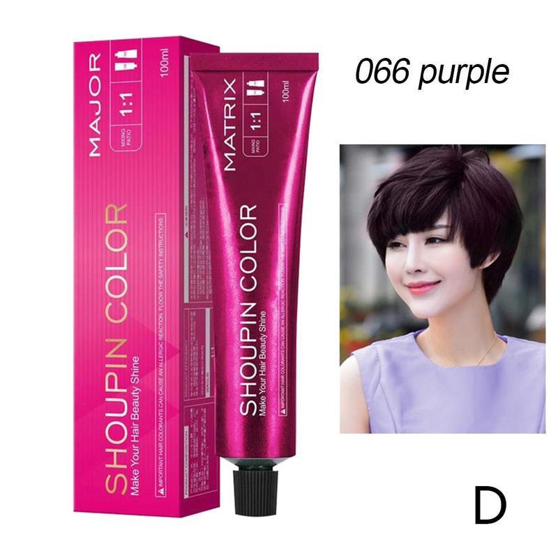 100ml Dye Hair Cream Mild Safe Hair Coloring Shampoo Styling Tool For All Hairs Lasting about 3 month