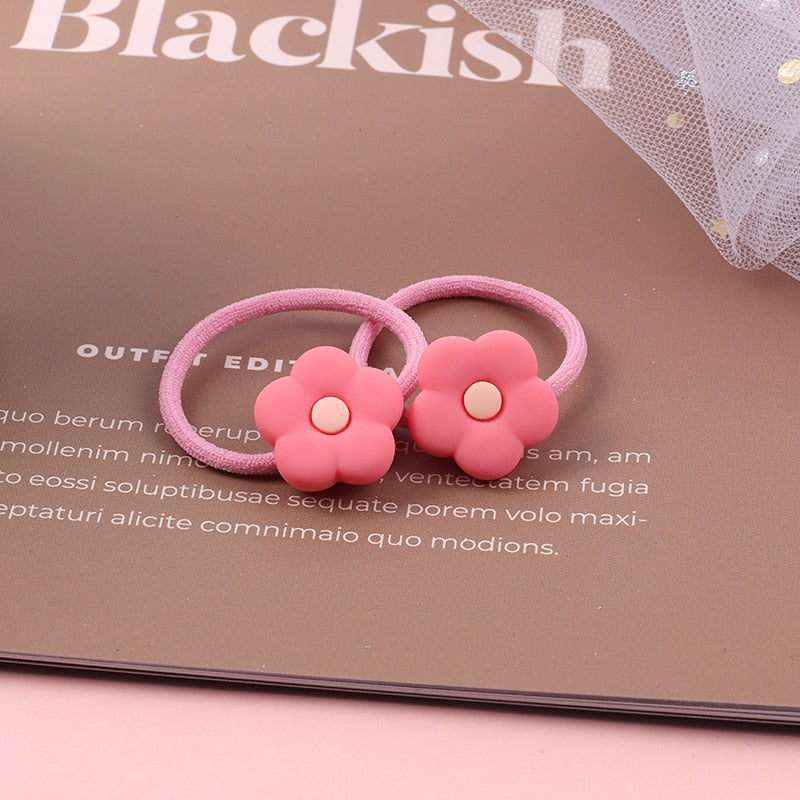 10PCS/Set Girls Cute Hair bands Elastic Rubber Band Headwear Hair Accessories Kids Cartoon Animals Headband Ornaments Gift