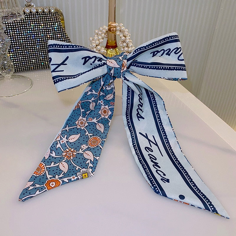 Retro Elegant Headband Fashion Women Simple Personality Bow Knot Winding Hair Rope Band Design Korean Girls Hair Accessories