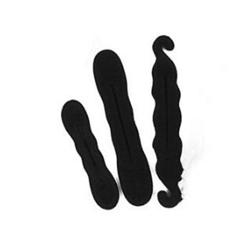 4pcs/set magic foam sponge Clip Bun curler hairstyle twist maker tool Dount Twist Hair Accessories Styling Fashion
