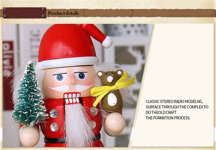 Wooden Snowman Santa Soldier Ornament 24 Days Christmas Countdown Advent Calendar Birthday New Year Desktop Decoration Xmas Gift