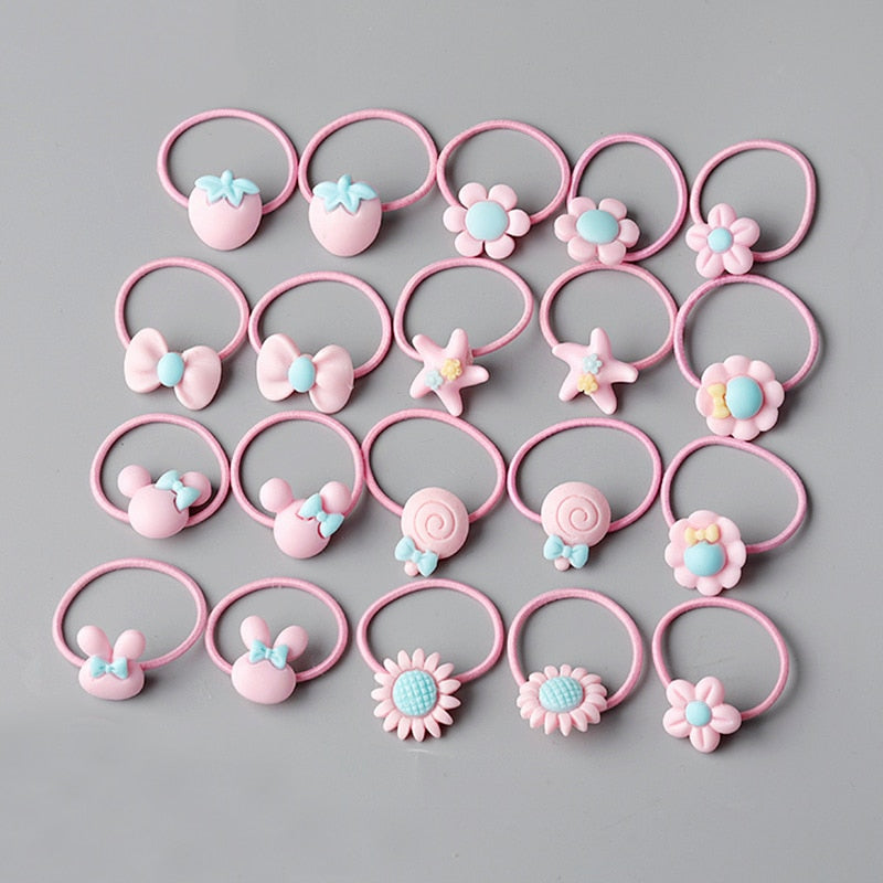10/20 root children's Hair ring Headwear hair Korean version the cartoon headwear girl rubber band sweet cute Hair accessories