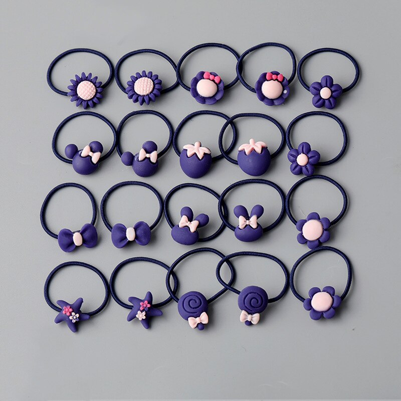 10/20 root children's Hair ring Headwear hair Korean version the cartoon headwear girl rubber band sweet cute Hair accessories