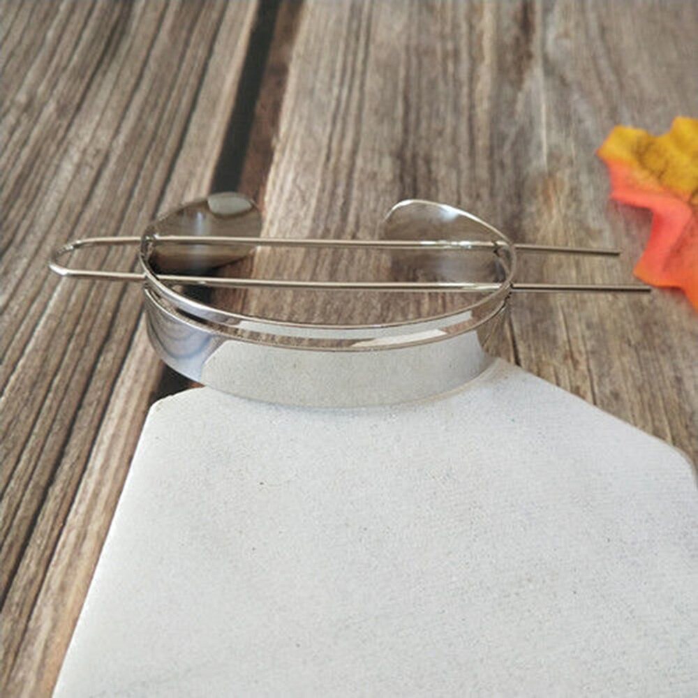Alloy Round Hairpins Bun Cuff Vintage Leaf Hair Stick Set Bun Holder Women Hair Accessories Retro Hair Pins
