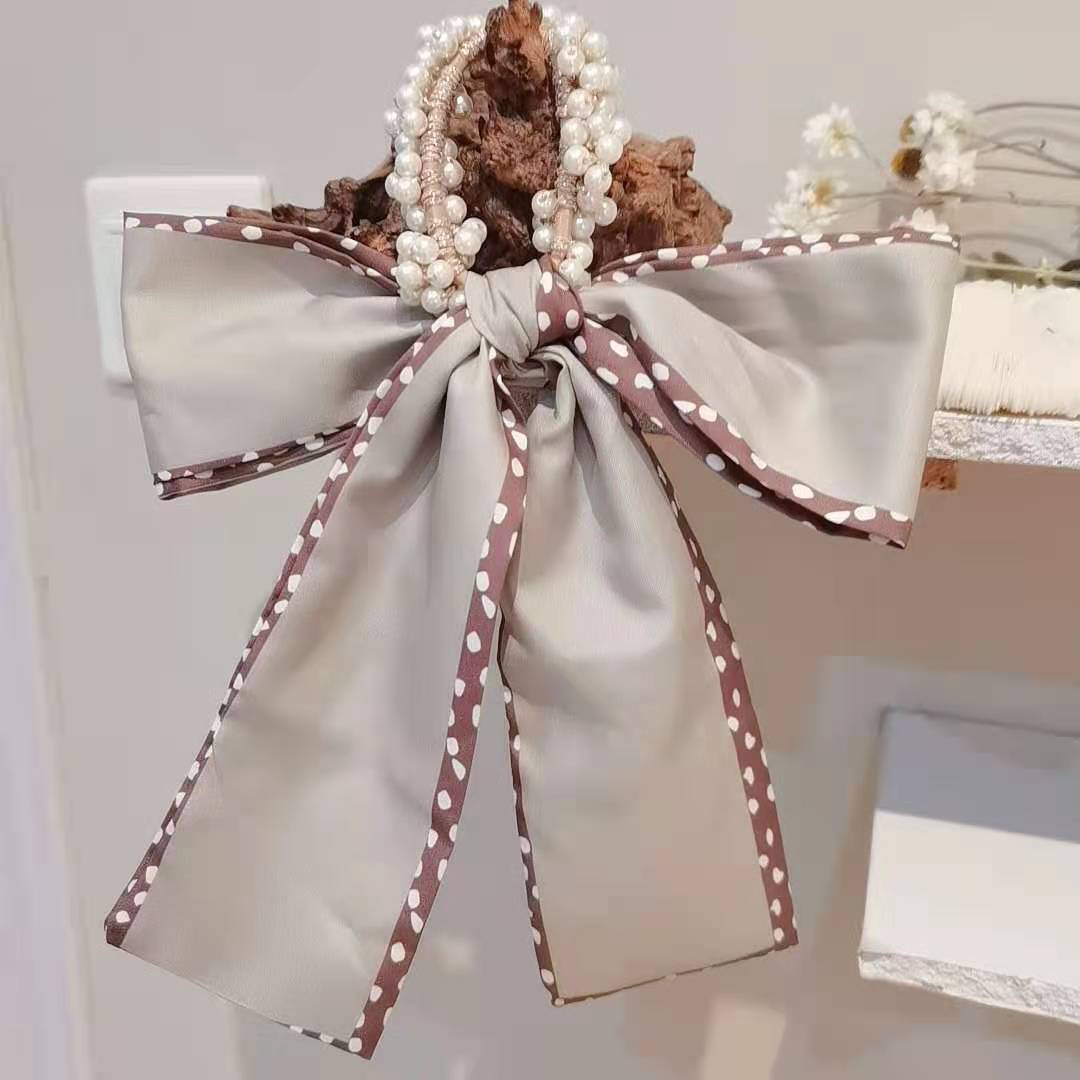 Retro Elegant Headband Fashion Women Simple Personality Bow Knot Winding Hair Rope Band Design Korean Girls Hair Accessories