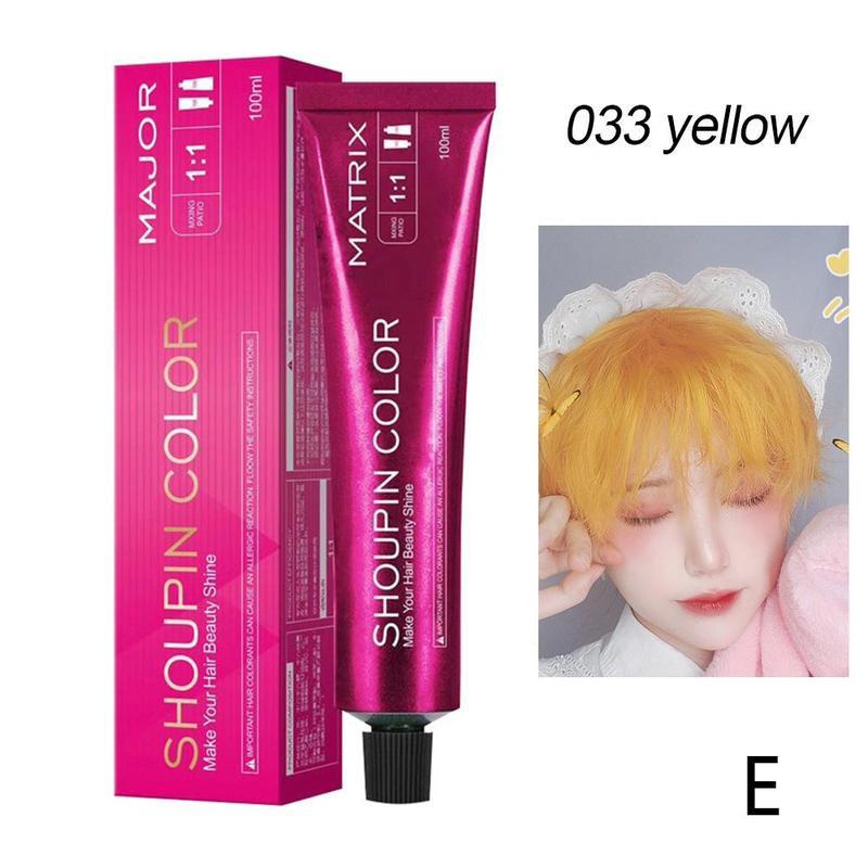100ml Dye Hair Cream Mild Safe Hair Coloring Shampoo Styling Tool For All Hairs Lasting about 3 month