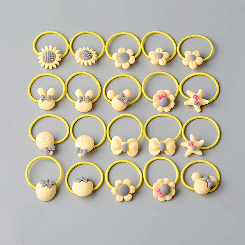 10/20 root children's Hair ring Headwear hair Korean version the cartoon headwear girl rubber band sweet cute Hair accessories