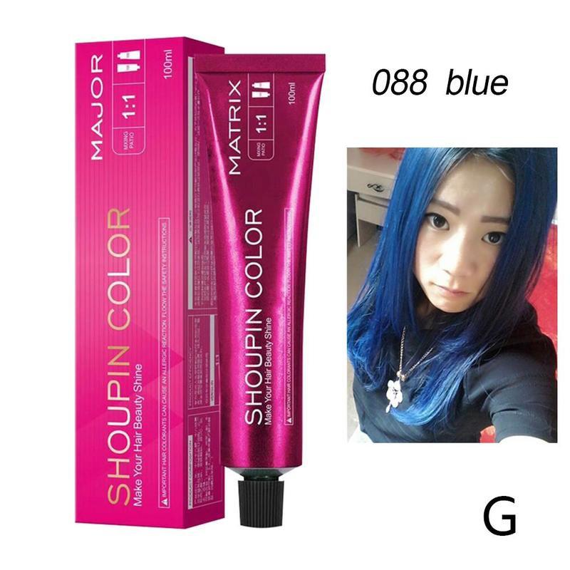 100ml Dye Hair Cream Mild Safe Hair Coloring Shampoo Styling Tool For All Hairs Lasting about 3 month