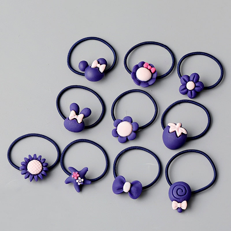 10/20 root children's Hair ring Headwear hair Korean version the cartoon headwear girl rubber band sweet cute Hair accessories