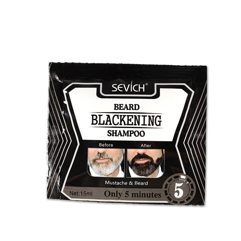 Beard Shampoo Dye Dye Shampoo Cover Plant Fast Hair Dye 5 Minutes Blackening Beard Herb Natural Faster Soft TSLM1