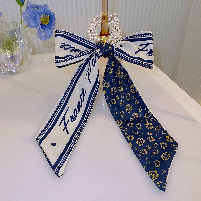 Retro Elegant Headband Fashion Women Simple Personality Bow Knot Winding Hair Rope Band Design Korean Girls Hair Accessories