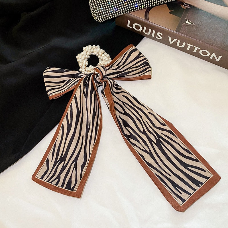 Retro Elegant Headband Fashion Women Simple Personality Bow Knot Winding Hair Rope Band Design Korean Girls Hair Accessories